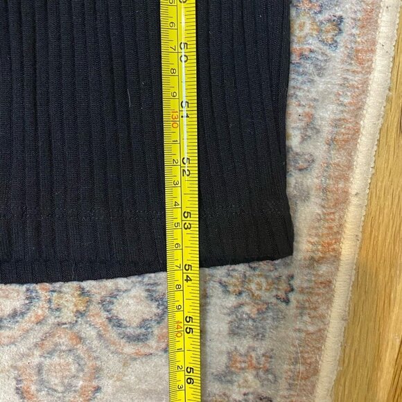 REFORMATION Jeans Black Camille Ribbed Knit Button V-Neck Stretchy Jumpsuit XS - Picture 12 of 13